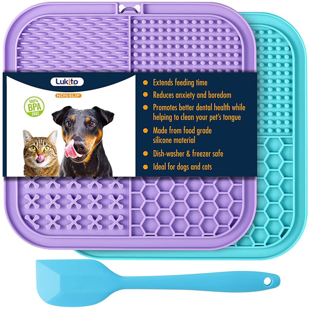2-Pack Lick Mat with Suction Cups